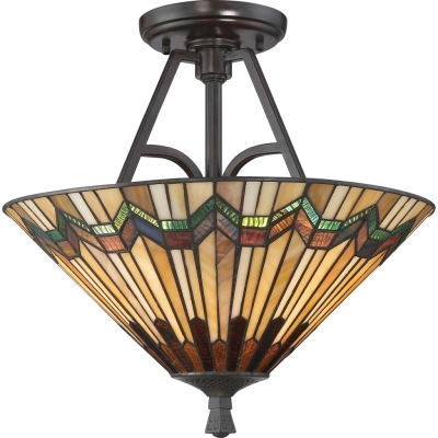 Alcott 2 lampa sufitowa 2xE27 ciemny brąz Elstead Lighting