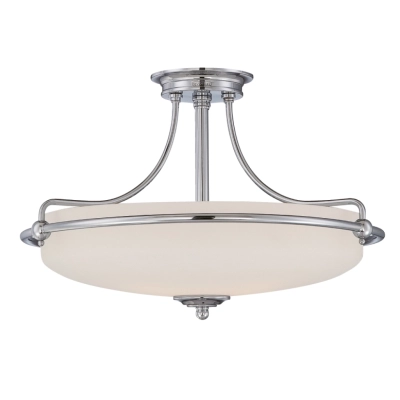 Grifin lampa sufitowa 4xE27 antyczny nikiel Elstead Lighting