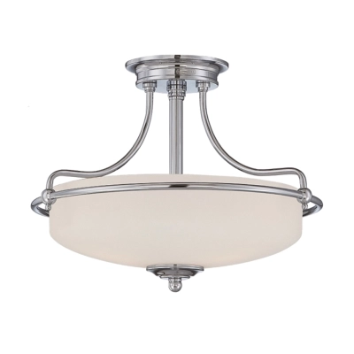 Grifin lampa sufitowa 3xE27 antyczny nikiel Elstead Lighting