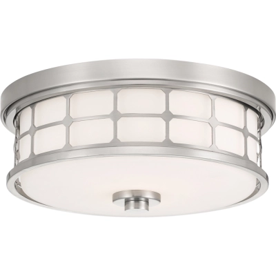 Guardian 1 lampa sufitowa 2xE27 IP44 szczotkowany nikiel Elstead Lighting