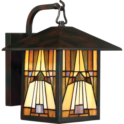 Inglenook kinkiet 1xE27 IP44 ciemny brąz Elstead Lighting