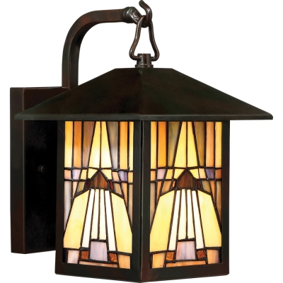 Inglenook kinkiet 1xE27 IP44 ciemny brąz Elstead Lighting