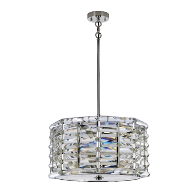 Shoal lampa wisząca 4xE27 polerowany nikiel Elstead Lighting