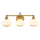 Ainsley 3 kinkiet IP44 3xG9 szczotkowany mosiądz Elstead Lighting