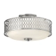 Jules 3 lampa sufitowa 3xE27 szczotkowany nikiel Elstead Lighting