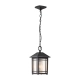 Cedar Point lampa wisząca 1xE27 IP44 czarna Elstead Lighting