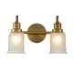 Swell 2 kinkiet IP44 2xG9 szczotkowany mosiądz Elstead Lighting