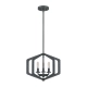 Vanguard lampa wisząca 3xE14 czarna Elstead Lighting