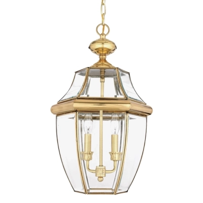 Newbury lampa wisząca Polished Brass quoizel elstead lighting