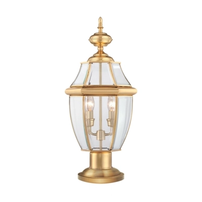 Newbury słupek Polished Brass quoizel elstead lighting