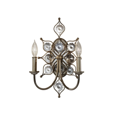 Leila 2Lt Wall Light elastead lighting feiss