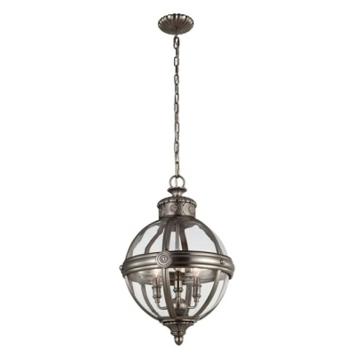 Adams 3lt Pendant Chandelier Elstead Lighting Feiss