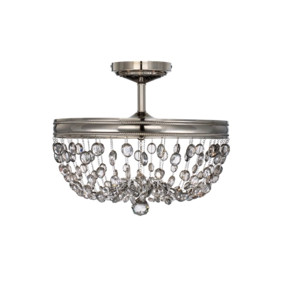 Malia 3Lt Semi-Flush  elastead lighting feiss