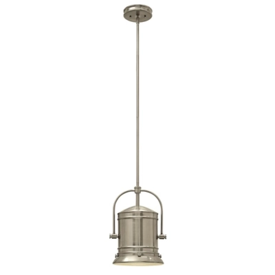 Pullman 1Lt Pendant Brushed Nickel elastead lighting Hinkely