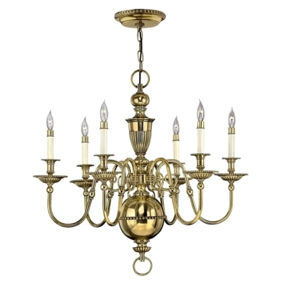 Cambridge 6lt Chandelier elstead lighting