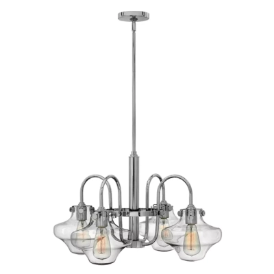 Congress Clear Glass żyrandol chrome Elstead Lighting hinkley