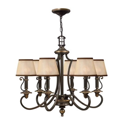 Plymouth 6Lt Chandelier elstead lighting