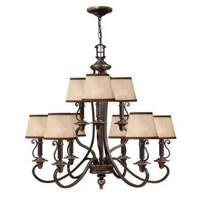 Plymouth 9Lt Chandelier elstead lighting