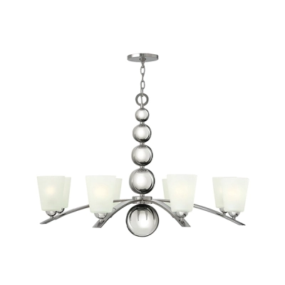 Zelda 8Lt żyrandol Polished Nickel Hinkley elstead lighting