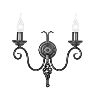 Harlech 2Lt Wall Light Black