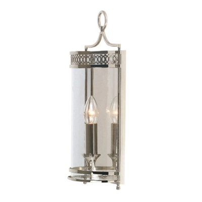 Guildhall Wall Light Polished Nickel