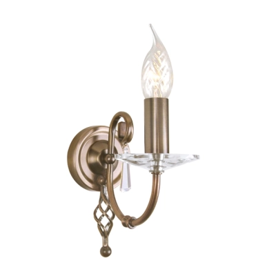 Aegean 1Lt Wall Light Aged Brass