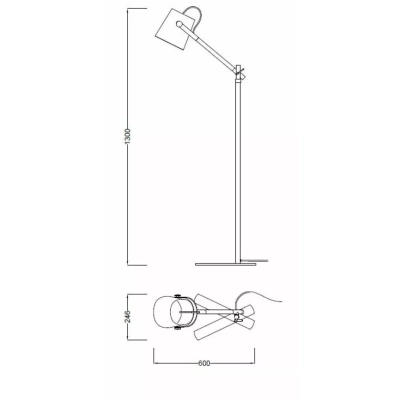 Nordica lampa podłogowa 4920 Mantra