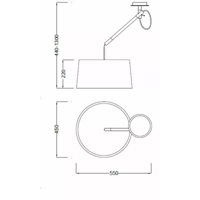 Nordica 1L lampa wisząca 4928 Mantra