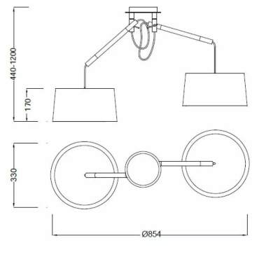 Nordica 2L lampa wisząca 4930 Mantra