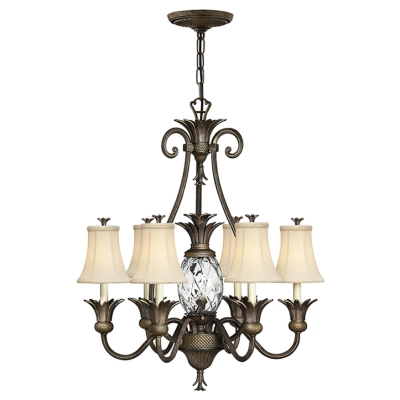 Plantation 7Lt żyrandol Pearl Bronze Hinkley Elstead lighting