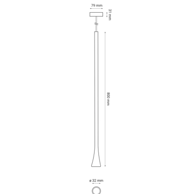 IBRE lampa wisząca LED 7W 213lm 3000K biała