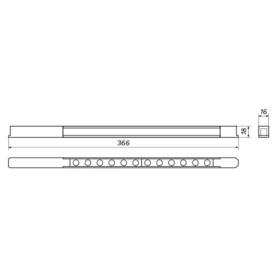 Oxyled Dots Slim S do systemu Magnetic 48V 12W 960lm kolor biały, czarny