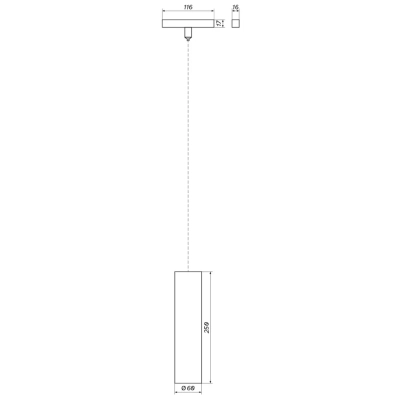 Oxyled T60 LV S do systemu Magnetic 48V 9,2W 739lm kolor biały, czarny