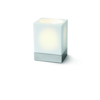 Cubetto White Glass D28 B03 01