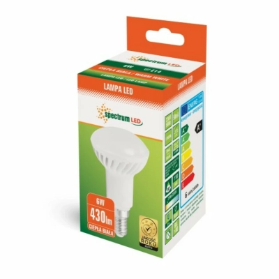 Żarówka LED R50 6W E14 światło ciepłe białe